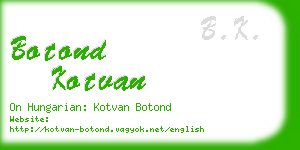 botond kotvan business card